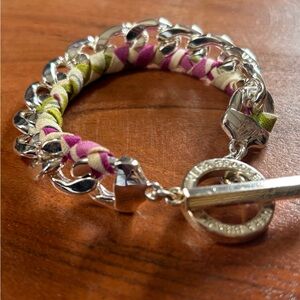 Vera Bradley Clementine Braided Chain Toggle Bracelet